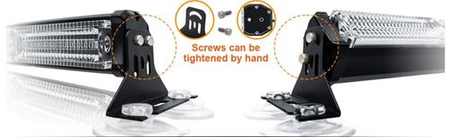 Two Lights Sync Flash with One Controller Tow Interior Suction Cup Mount Led Dash Strobe Light Flash