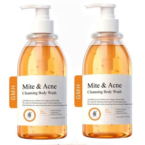 Mite & Acne Cleansing Body Wash | Anti-Mite, Oil Control & Deep Hydration Body Wash for Smooth Skin, 250ml