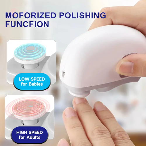 Automatic Electric Nail Clipper with Polisher – Safe&Quiet&Rechargeable Trimmer with LED Lighting, File, Scraps Storage, Child Lock System, Cuticle Cleanser, Mess-Free Trim