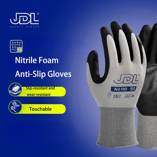 Women's Work Gloves For Manual Labor.Red Breathable and Washable Anti-Cut and Anti-Static