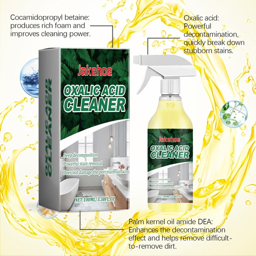 Jakehoe Oxalic Acid Toilet Cleaner Powerful Urine Stain Remover Bathroom Cleaning Spray