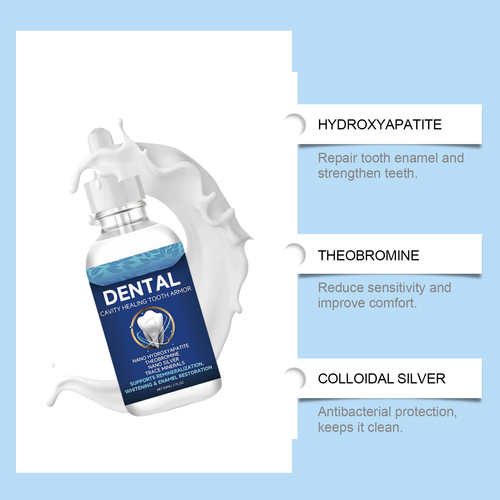 Teeth Care Liquid Gentle Care for Teeth Cleaning Yellow Teeth and Dental Plaque Oral Care Essence Dropper Bottle