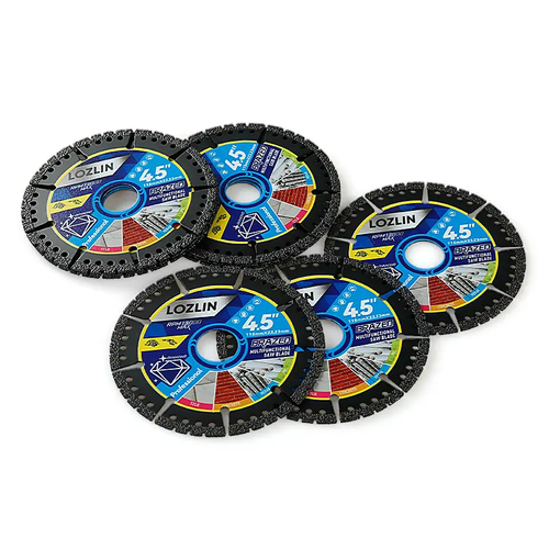 Multi-Material Cutting Blades - 3PCS Options, Dry Cut for Metal, Tile, Stone - Angle Grinder Saw Blades for Cast Iron, Marble - Tool Accessories