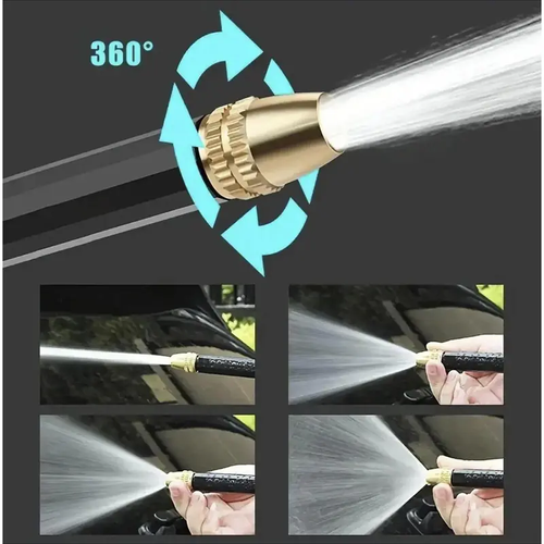 Portable High Pressure Water Sprayer, Adjustable Garden Hose Nozzle Sprayer, Car Washing & Maintenance Tool, Pet Cleaning Tool (Includes A 10-Meter Water Hose)