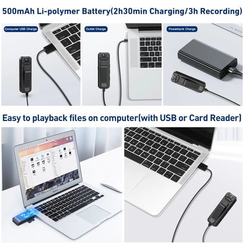 Portable Outdoor Pocket Recorder for Meetings and Sports – Audio & Video Recording