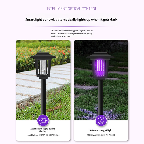 Solar LED Garden Lantern, Outdoor Mosquito Killer Lamp, Decorative & Automatic