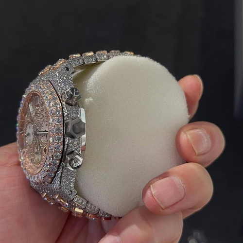 Diamond-encrusted Watch