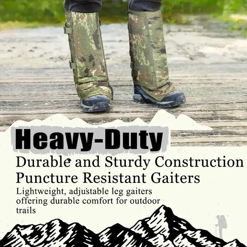 Unisex Adjustable Outdoor Snake-Resistant Leg Gaiters, Abrasion-Resistant Durable Fabric Sporty Protective Gear for Hunting, Hiking,summerwins,father'sdaygifts,campingessentials,campinggear,camping essentials