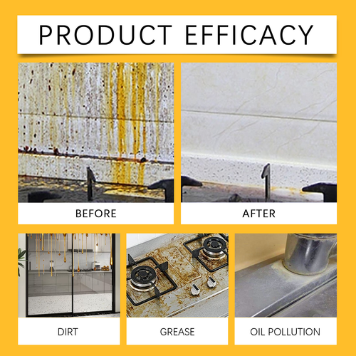 New Powerful Kitchen Detergent Oil Stain Cleaner Spray Liquid Kitchen Bubble Cleaner Spray for Cleaning Kitchen
