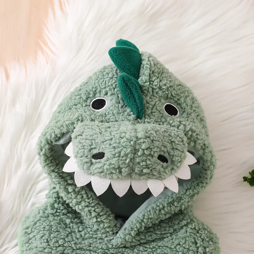Baby Boy Girl Dinosaur Costume Cute Sleeveless Romper with Hat Newborn Infant Mardi Gras Cosplay Clothes