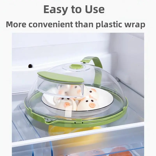 Microwave Splatter Cover with Water Steamer, 10 inch Clear Microwave Plate Cover Lid for Food, Kitchen Gadgets Accessories for Microwave Oven Kitchenware Utensils