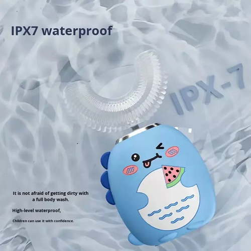 U-Shaped 360° Kids Toothbrush Rechargeable Automatic Electric Soft Bristles for Children