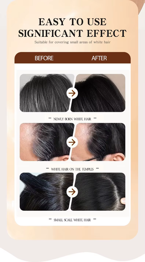 Professional Permanent Hair Dye Cream Root Dye Pen Herbal Formula 10ml 100% Cover Grey Hair Long Lasting Colour All Hair