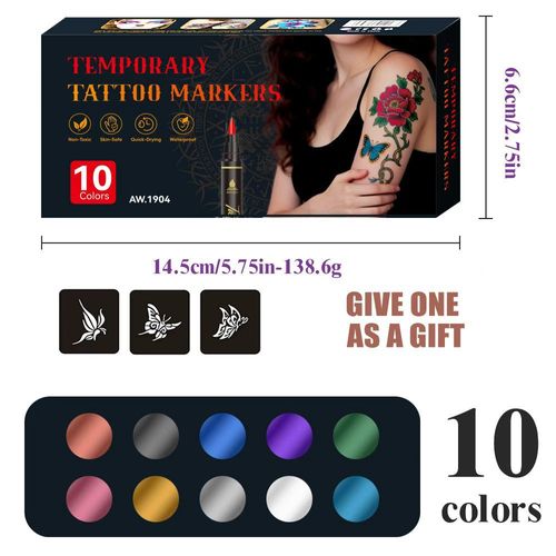 Body Painting Art Acrylic Marker Skin-Safe Washable Pen for Kids Face Painting
