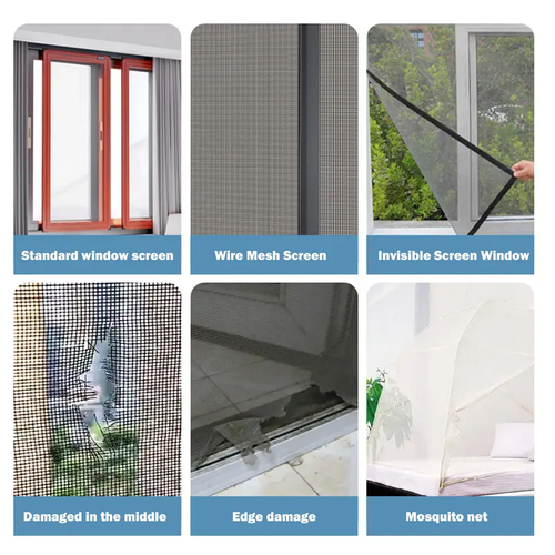 3 Count Window Screen Repair Tape,Sturdy Gray Screen Repair Adhesive, Fiberglass Mesh Mending Tape for Window and Door Screens