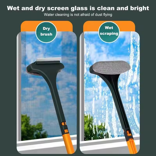 Two-in-one Window Screen Cleaning Brush Multi-functional Household Window Cleaning Brush