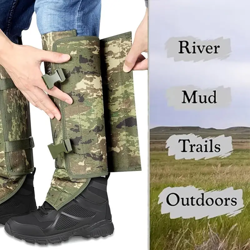 Unisex Adjustable Outdoor Snake-Resistant Leg Gaiters, Abrasion-Resistant Durable Fabric Sporty Protective Gear for Hunting, Hiking,summerwins,father'sdaygifts,campingessentials,campinggear,camping essentials