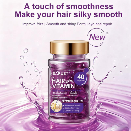 Biotin Collagen Hair Growth Nourishes Smooth Shine Hair Vitamin a c E B5 Capsules Softgel Hair Oil Care Capsule