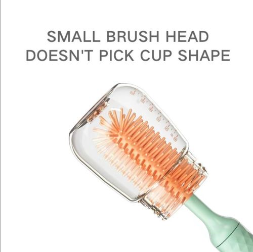 Electric Bottle Brush Set, Including USB Rechargeable Silicone Bottle Brush with Nipple Brush & Straw Cleaner, Baby Bottle Cleaning Tool Kit