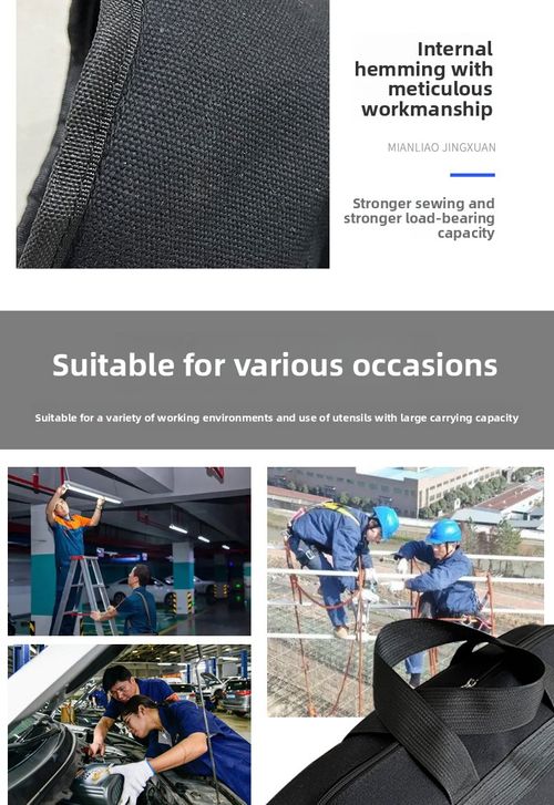 Large capacity canvas tool bag