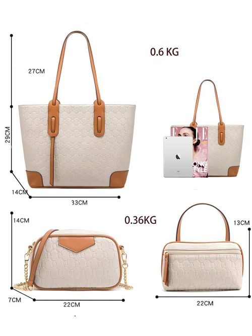 👨‍🔧👜Conjunto de bolsas para mãe e bebê - Design 4 em 1, moderno e versátil!
