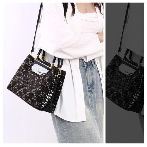 👨‍🔧Bolsa de senhora luxuosa com 3 compartimentos e alça de ombro