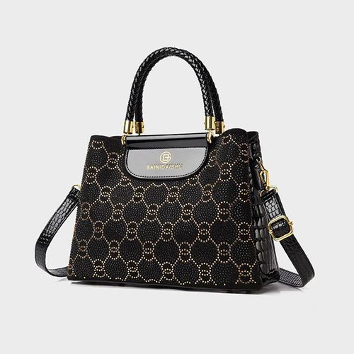 👨‍🔧Bolsa de senhora luxuosa com 3 compartimentos e alça de ombro