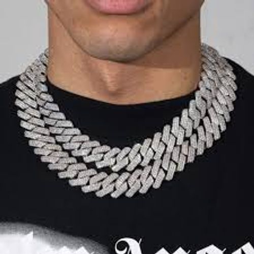 💎💎💎Double row full rhinestone hip hop 20mm diamond miami large chain necklace