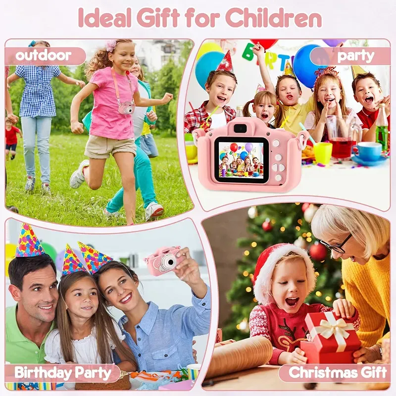 🎁🎁🎁Educational Children's Digital Camera 1080P Instant HD Video Camera Cute Toy Play Games Birthday Holiday Gift