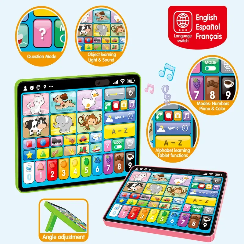 📖📖📖Multifunctional educational learning tablet reading tablet trilingual toddler toy👶