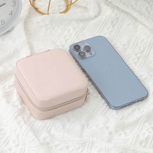 PU leather Mini jewelry box Portable travel organizer