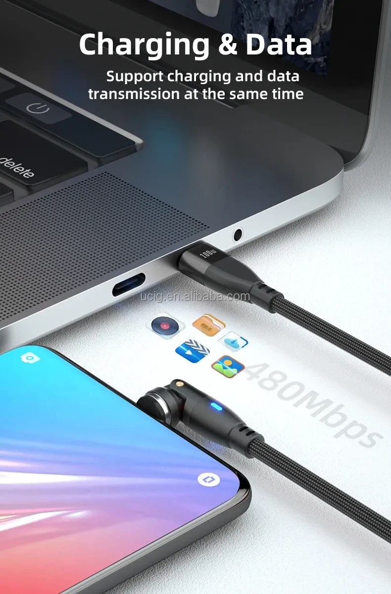 Fast USB charging cable universal multi-functional phone charger cord quick charge data cable micro USB C 3-in-1 cable