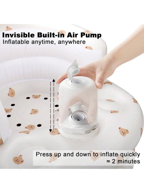 For Playing Eating Bathing Lounging Ins Portable Baby Learning Seat Inflatable Bath Chair PVC Sofa Shower Stool