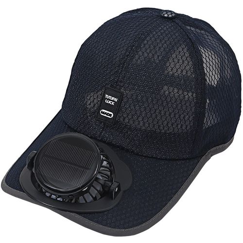 Outdoor Fan Hat Wide Large Edge Sun Baseball Cap Men Camping Sport Cooler Hat Solar Powered USB Charging Fan Hats