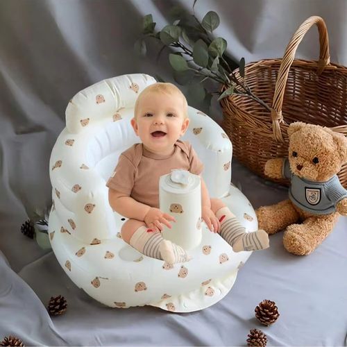For Playing Eating Bathing Lounging Ins Portable Baby Learning Seat Inflatable Bath Chair PVC Sofa Shower Stool
