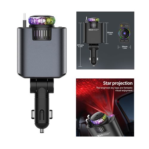 45W 12-24v Starry Top 12-24v Fast Charge 5 in 1 Integrated Car Aromatherapy Mobile Phone Charger