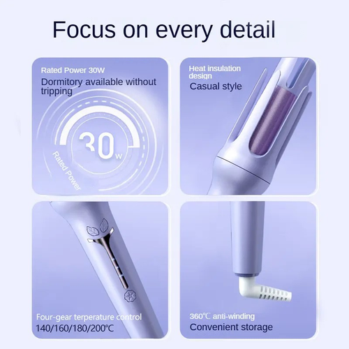 Automatic PTC Electric Curling Iron Portable Ceramic Rotating Hair Wave Curler Professional Curling Iron Wand