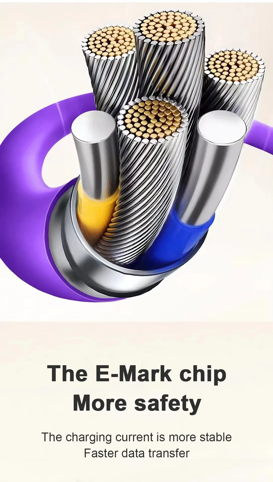 LED Breathing Light Indicator 4-in-1 Mobile Phone Charging Cable USB TYPE-C Suitable Soft Silicone Material Fast Charging Cable