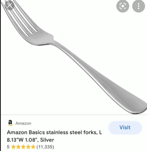 stainless steel fork