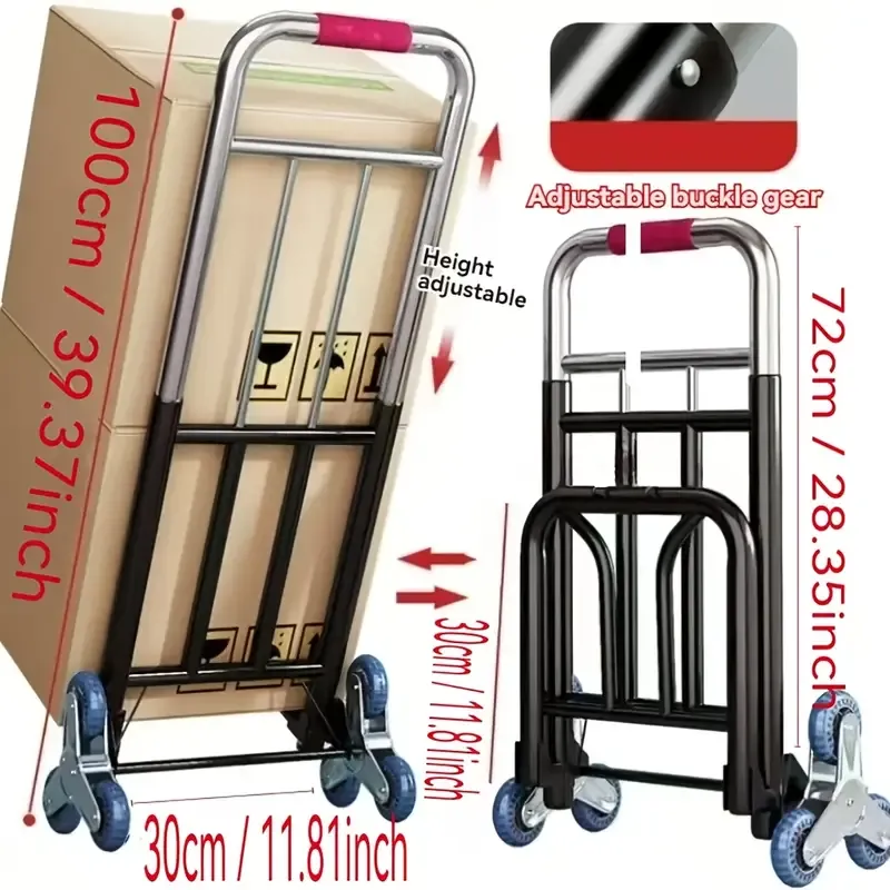 Heavy duty foldable cargo lift - labor-saving stair crawler