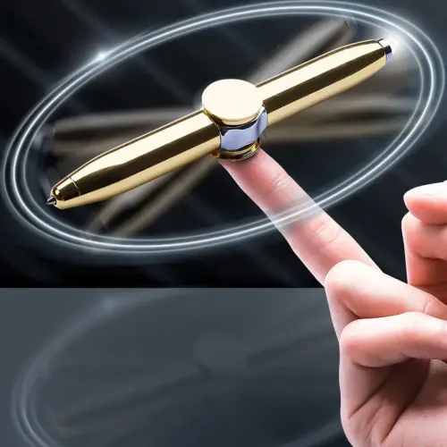 New Spinning Toy Pen Spinner Gaming Rotating Fidget Spinner Decompression Pen for Kids Teens Student Games Learning Office Supplies