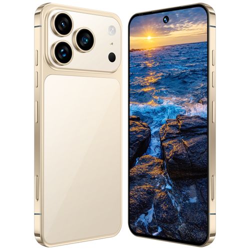 I17 Pro Max Android Smartphone, 4GB+64GB or 3GB+16GB, Global Version with 6.9-Inch Large Screen, Available in Black White Gray Gold Orange, Free Phone Case + Charger Included