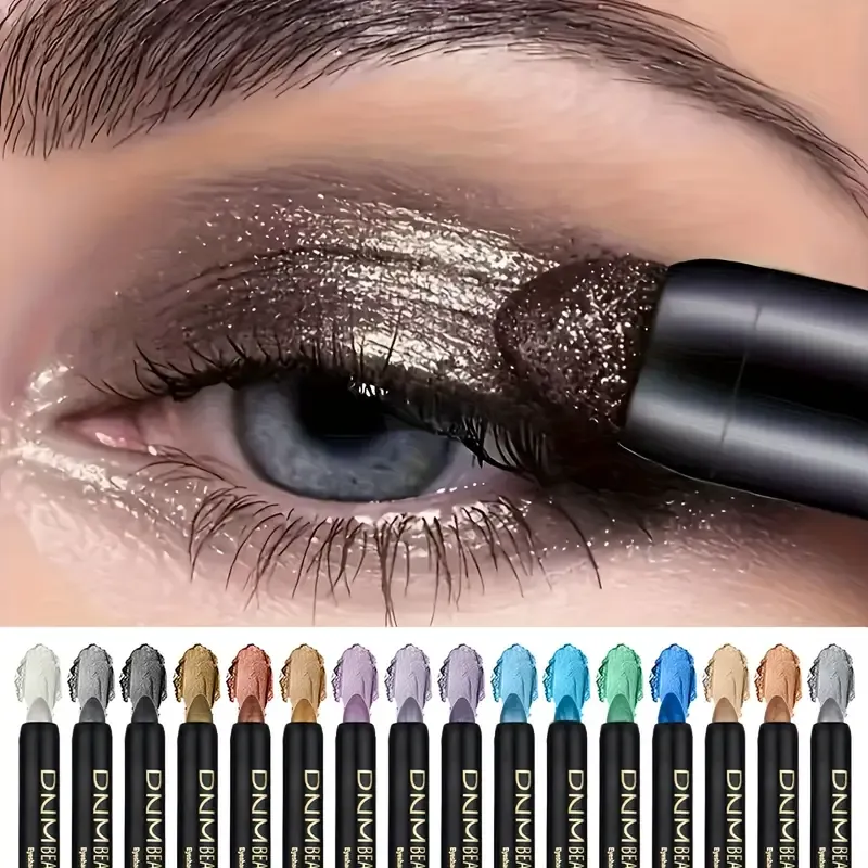 Colored Pearl Eyeshadow Stick 16pcs Colored Pearl Eyeshadow Pencil Eyeliner Highlighter Stick - Gel Pencil for Halloween Christmas