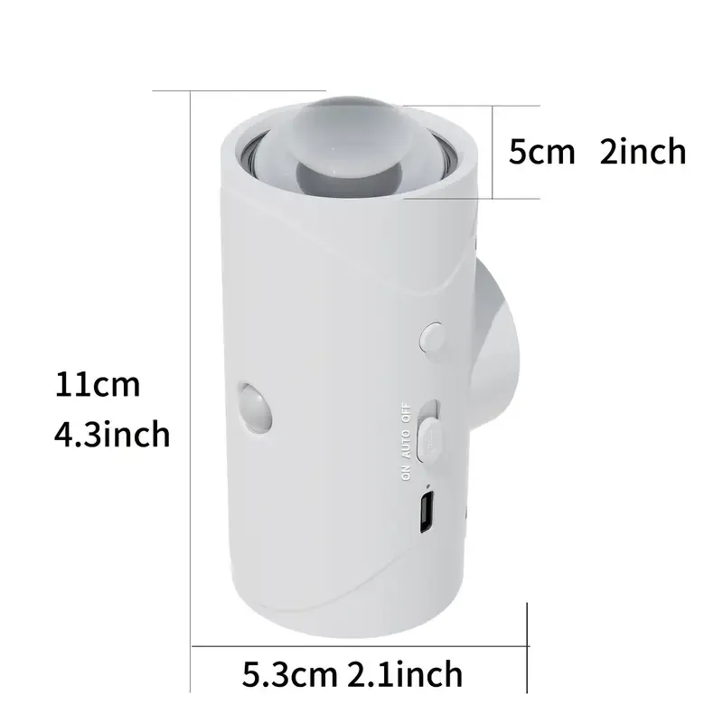 Colorful Gradient Light Atmosphere Night Light Intelligent Human Body Induction Rechargeable Magnetic Magic Color Wall Lamp