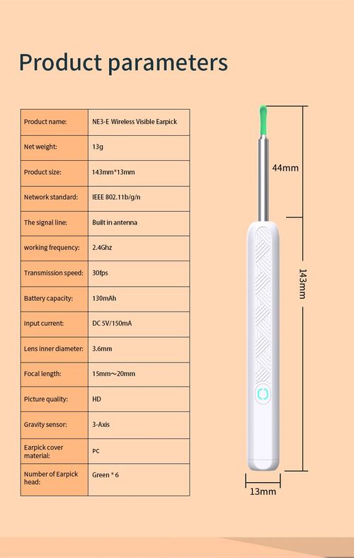 Visual Ear Scoop Cordless Cleaning Endoscope HD Ear Pickers
