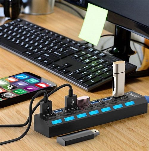 Splitter 7 Port USB 2.0 High Speed USB