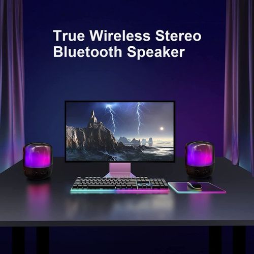 Ace Elec Portable Bluetooth Speaker With 11RGB LED Light