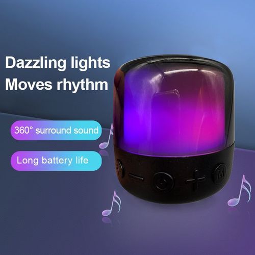 Ace Elec Portable Bluetooth Speaker With 11RGB LED Light