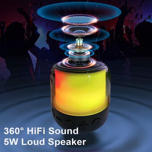 Ace Elec Portable Bluetooth Speaker With 11RGB LED Light