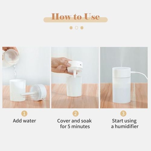260mL Mist Humidifier Diffuser Colorful Night Light Quiet